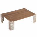 Soffbord \'Monte\' 115x75cm - Valnöt/Sten