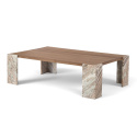 Soffbord \'Monte\' 115x75cm - Valnöt/Sten
