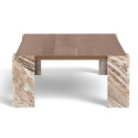 Soffbord \'Monte\' 115x75cm - Valnöt/Sten