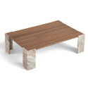 Soffbord \'Monte\' 115x75cm - Valnöt/Sten