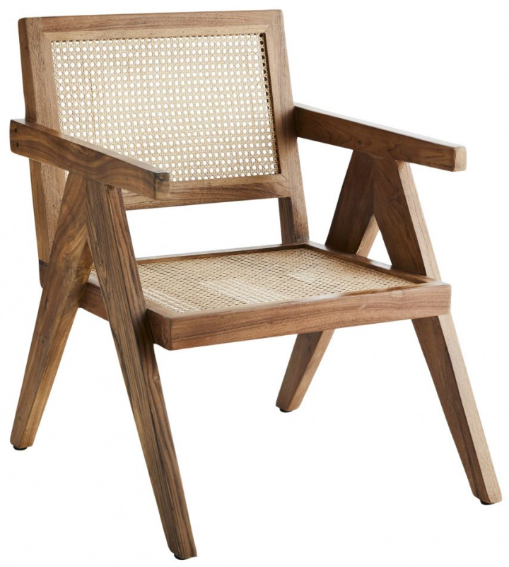 Stol \'Lounge Chair Rattan\' - Natur i gruppen MÖBLER / Sittmöbler / Stolar hos Reforma (BE-01)