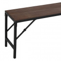 Bänk \'Factory\' 160 cm - Svart/Brun