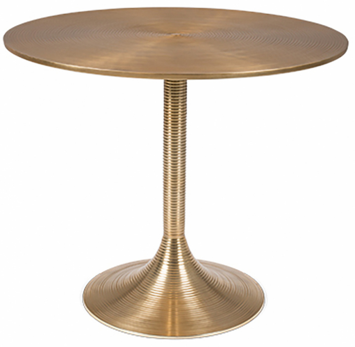 Matbord 'Hypnotising' Runt 92cm - Guld 