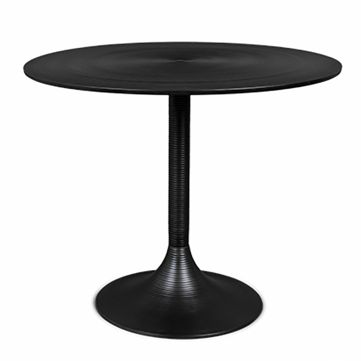 Matbord 'Hypnotising' Runt 92cm - Svart 