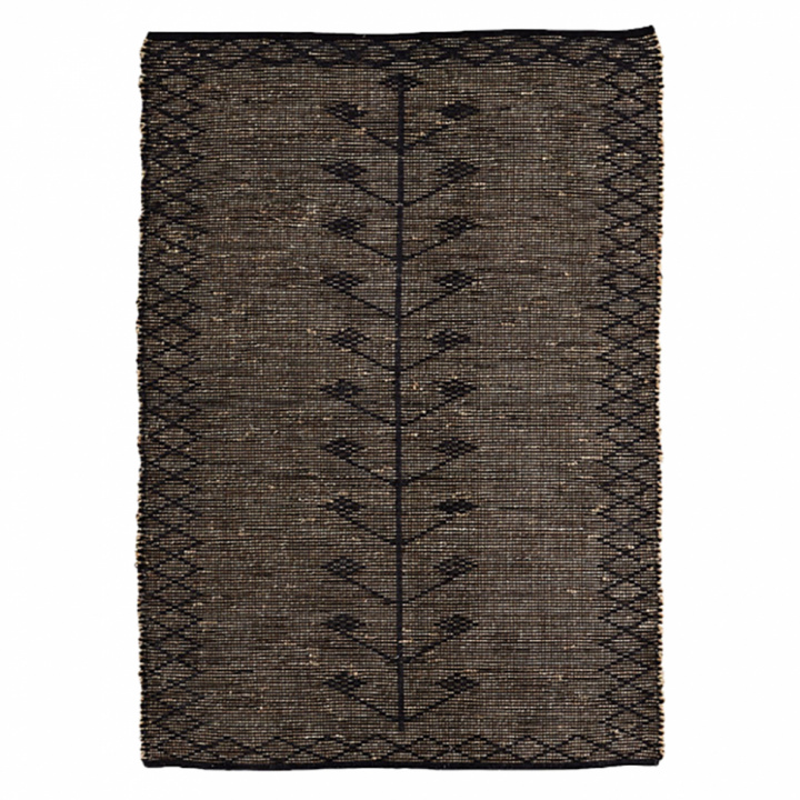 Matta \'Seagrass Rug\' -Brun/Svart i gruppen Inredning / Mattor / Vävda Mattor hos Reforma (CJ-CSG-82146BK)