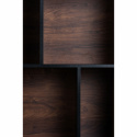 Bokhylla \'Colin\' 60x129 - Valnöt/Svart