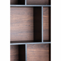 Bokhylla \'Colin\' 60x210 - Valnöt/Svart