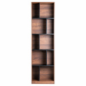 Bokhylla \'Colin\' 60x210 - Valnöt/Svart