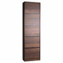 Bokhylla \'Colin\' 60x210 - Valnöt/Svart