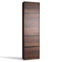 Bokhylla \'Colin\' 60x210 - Valnöt/Svart