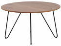 Soffbord \'Mira\' Runt 80cm - Trä/Metall 