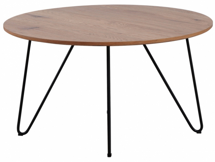 Soffbord 'Mira' Runt 80cm - Trä/Metall 
