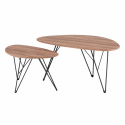 Soffbord \'Twin\' x2 - Natur/Svart