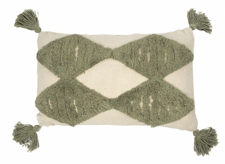 Prydnadskudde - Grön/Beige 30x50 i gruppen Kampanj / Inredning / Textilier hos Reforma (CUSHION-TO-153)