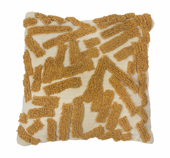 Prydnadskudde - Gul/Beige 45x45 i gruppen Kampanj / Inredning / Textilier hos Reforma (CUSHION-TO-222)