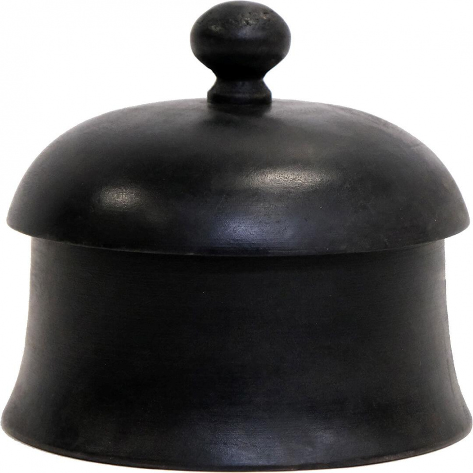 Vackert svart trfodral - Large
