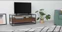 TV-bänk \'Detroit\' - Valnöt/Svart