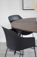 Matbord \'Round\' Runt 120cm - Mörkt trä