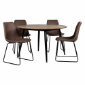 Matbord \'Round\' Runt 120cm - Mörkt trä