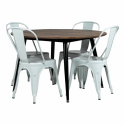 Matbord \'Round\' Runt 120cm - Mörkt trä