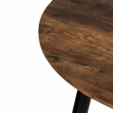 Matbord \'Round\' Runt 120cm - Mörkt trä