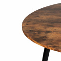 Matbord \'Round\' Runt 130cm - Mörkt trä 