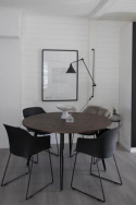 Matbord \'Round\' Runt 130cm - Mörkt trä 
