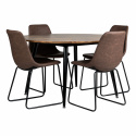 Matbord \'Round\' Runt 130cm - Mörkt trä 