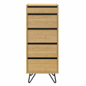 Byrå \'Elle\' 45x110 - Ek/Svart