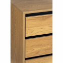 Byrå \'Elle\' 90x90 - Ek/Svart