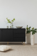 Sideboard \'Elle\' - Svart/Mässing