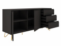 Sideboard \'Elle\' - Svart/Mässing