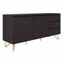 Sideboard \'Elle\' - Svart/Mässing