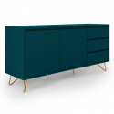 Sideboard \'Elle\' - Turkos/Mässing