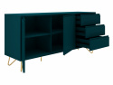 Sideboard \'Elle\' - Turkos/Mässing