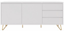 Sideboard \'Elle\' - Vit/Mässing
