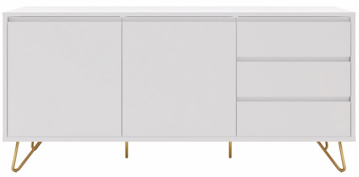 Sideboard 'Elle' - Vit/Koppar