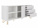 Sideboard \'Elle\' - Vit/Mässing