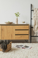 Sideboard \'Elle\' - Ek/Svart
