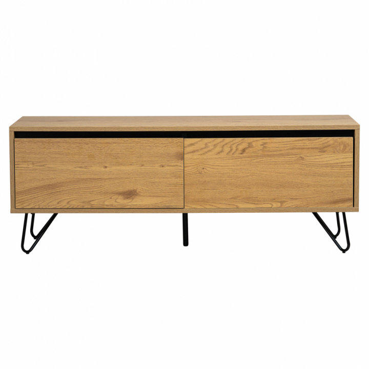 TV-bänk \'Elle\' - Ek/Svart i gruppen Kampanj / Möbler / Hyllor & Förvaring hos Reforma (ELLETU01-wood)