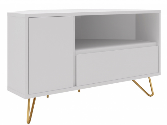 TV-bnk \'Elle\' fr hrn - Vit/Mssing