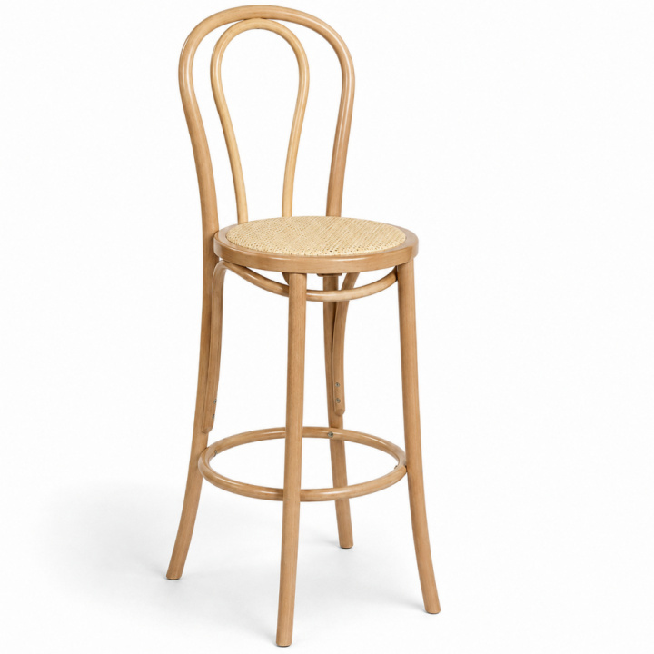 Barstol \'Bistro\' - Natur/Rotting i gruppen Möbler / Sittmöbler / Barstolar hos Reforma (FCB19-oak)