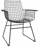 Stol \'Wire\' - Armstöd/Svart