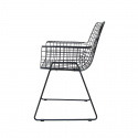 Stol \'Wire\' - Armstöd/Svart