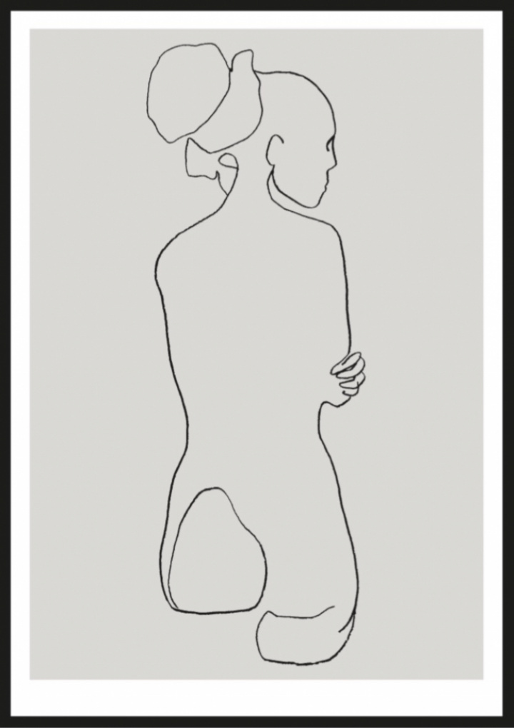 Poster - Female lines l i gruppen KAMPANJ / Inredning / Dekoration hos Reforma (Female-lines-l)