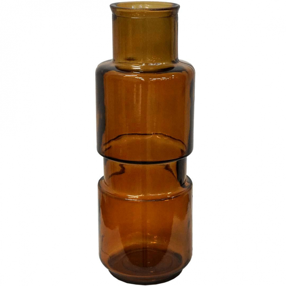 Glasvas \'Clooney\' - Mrk brnsten