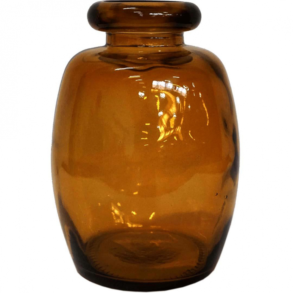 Glasvas \'Shape\' - Mrk brnsten