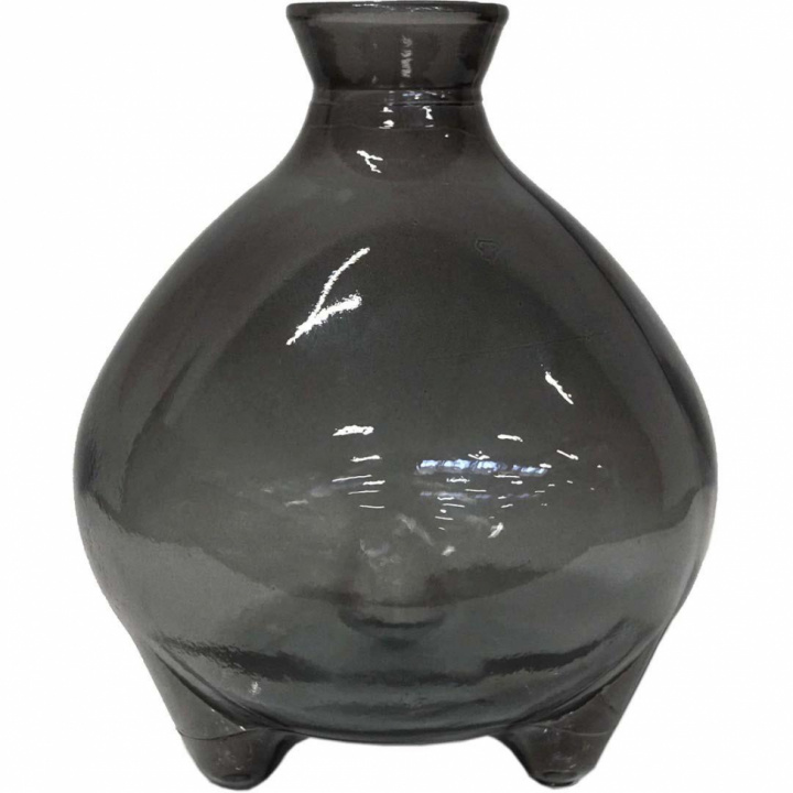 Glasvas \'Melvin\' Låg - Grå i gruppen Inredning / Dekoration / Vaser hos Reforma (G1654)