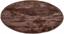 Rund matta \'Aranga Super Soft\' - Mörk brun