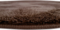 Rund matta \'Aranga Super Soft\' - Mörk brun